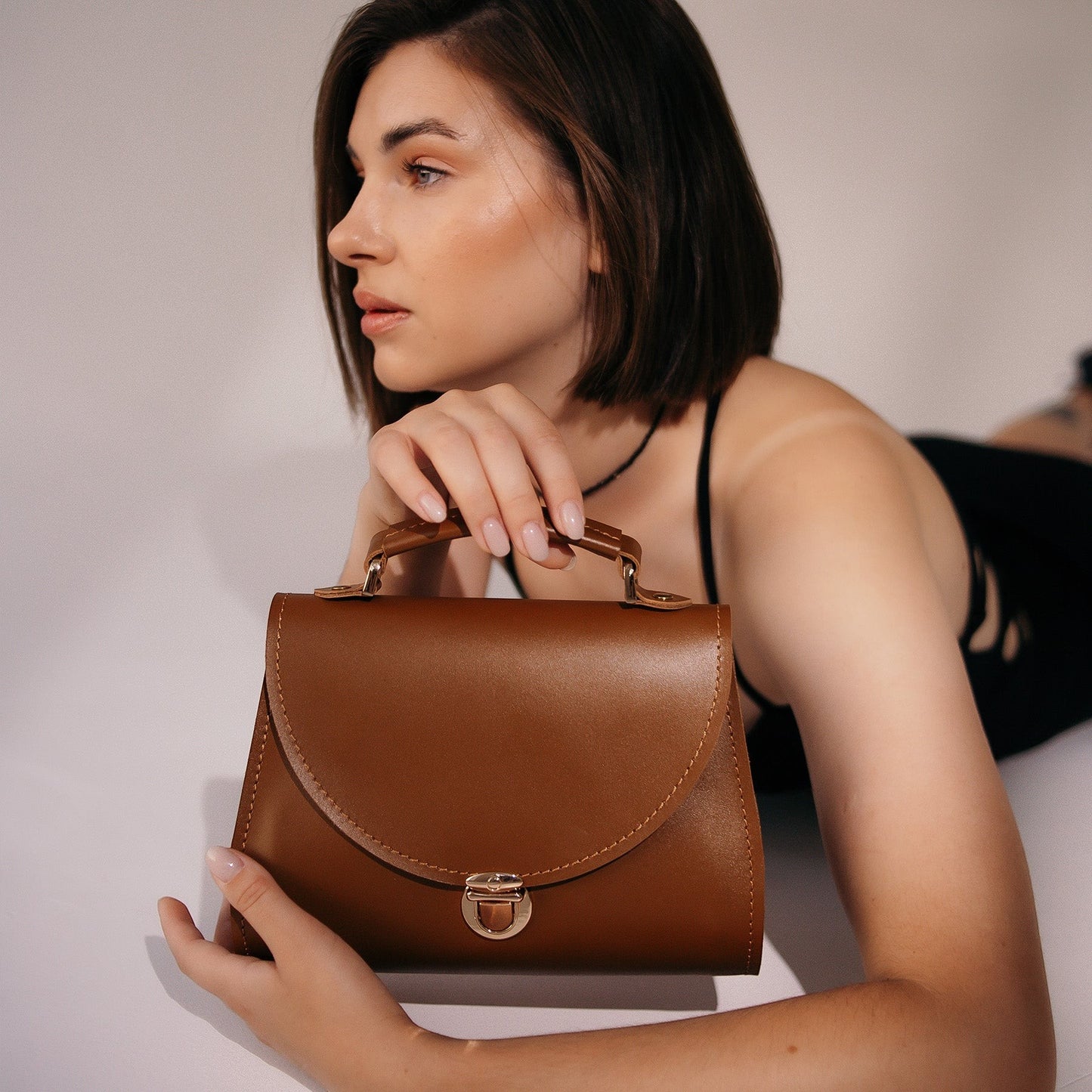 Brown  Leather Bag for Women - Pache Taistra - Pache