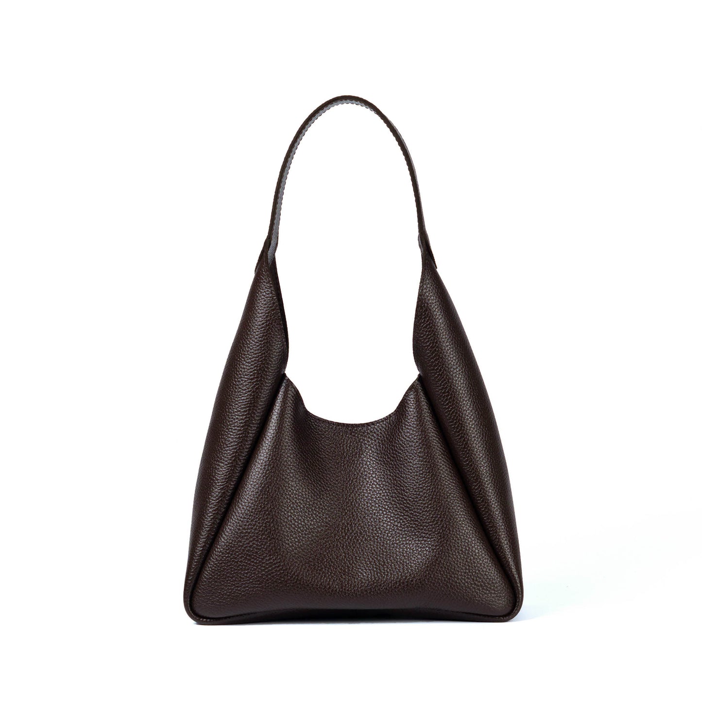 Brown Leather Hobo Bag for Women - Pache Torba