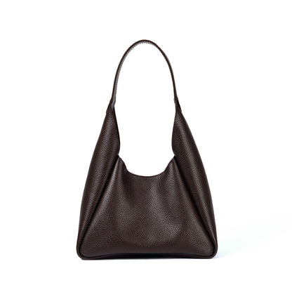 Brown Leather Hobo Bag for Women - Pache Torba