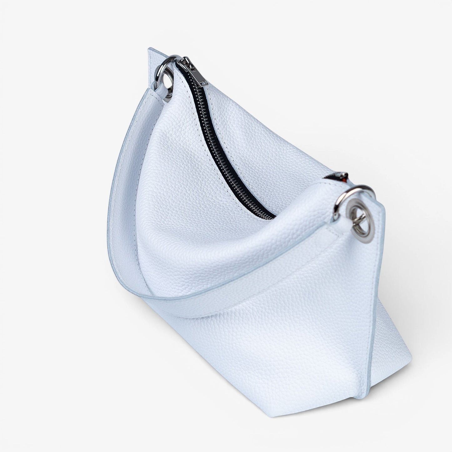 White Soft Leather Bag for Women - Pache Vivere - Pache