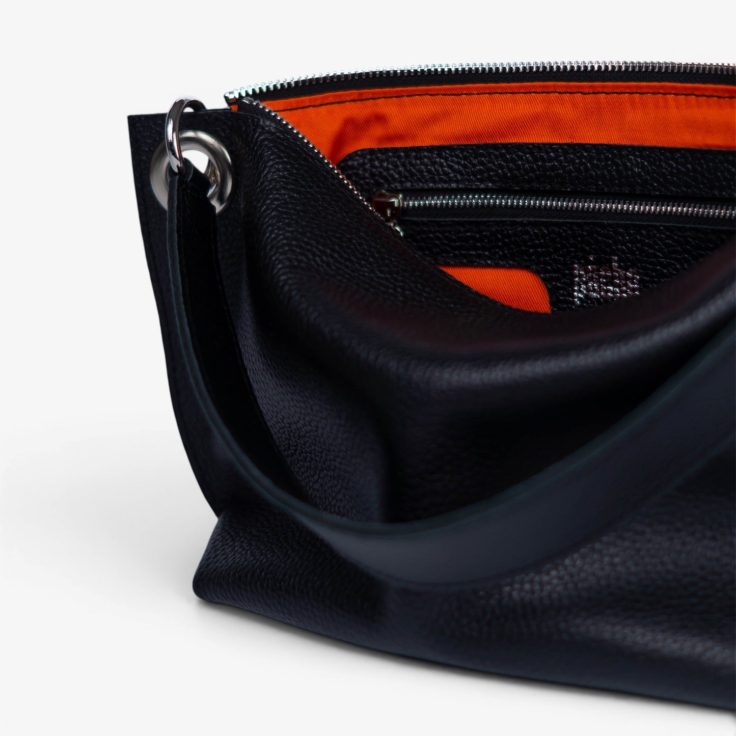 Black Soft Leather Bag for Women - Pache Vivere - Pache