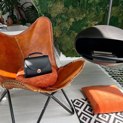 Black Leather Bag for Women - Pache Taistra - Pache