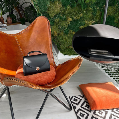 Black Leather Bag for Women - Pache Taistra - Pache