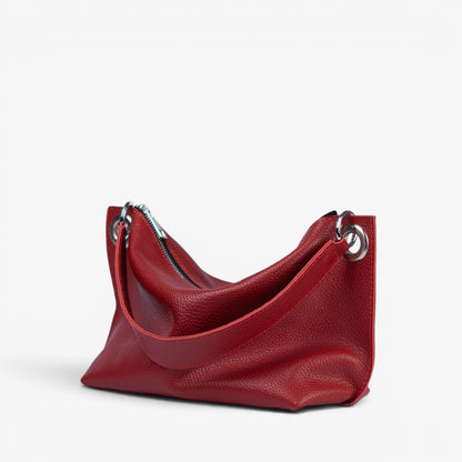 Red Soft Leather Bag for Women - Pache Vivere - Pache