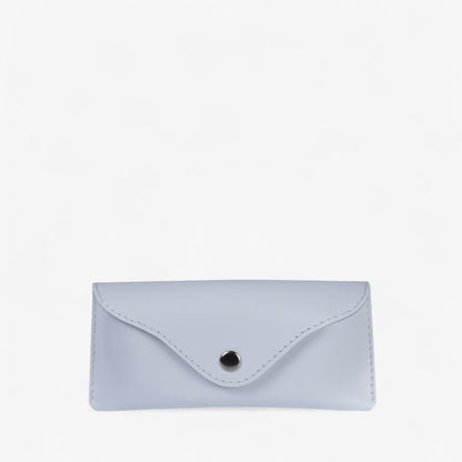 Black Leather Glasses Case with Clasp - Pache Vista - Pache