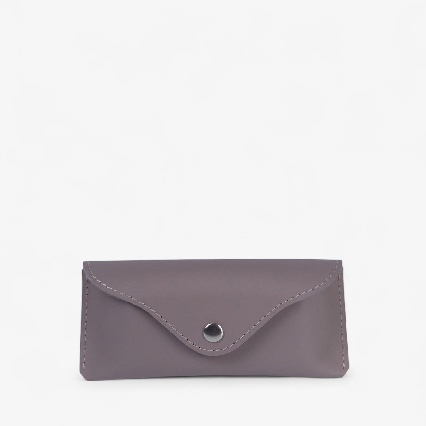 Black Leather Glasses Case with Clasp - Pache Vista - Pache