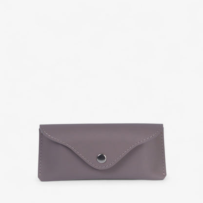 Black Leather Glasses Case with Clasp - Pache Vista - Pache