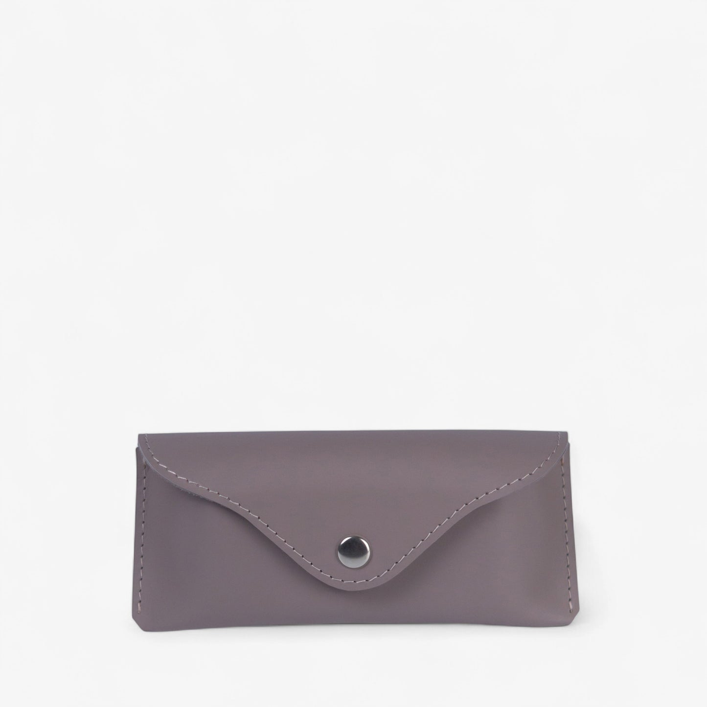 Black Leather Glasses Case with Clasp - Pache Vista - Pache