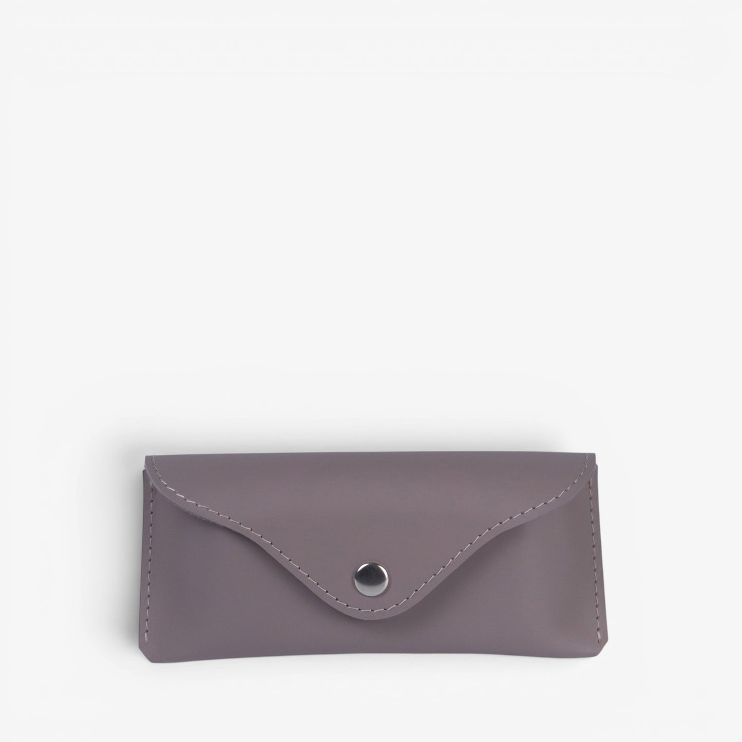 Black Leather Glasses Case with Clasp - Pache Vista - Pache