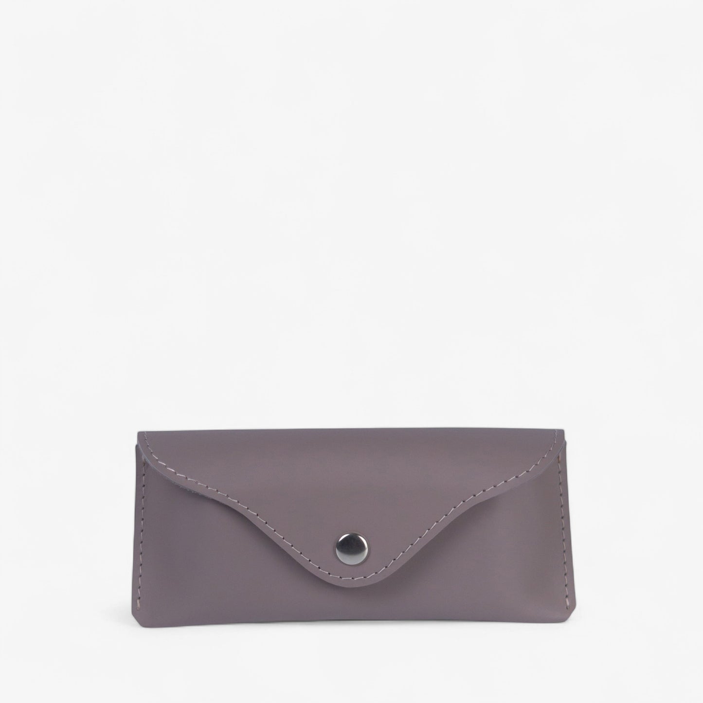 Black Leather Glasses Case with Clasp - Pache Vista - Pache