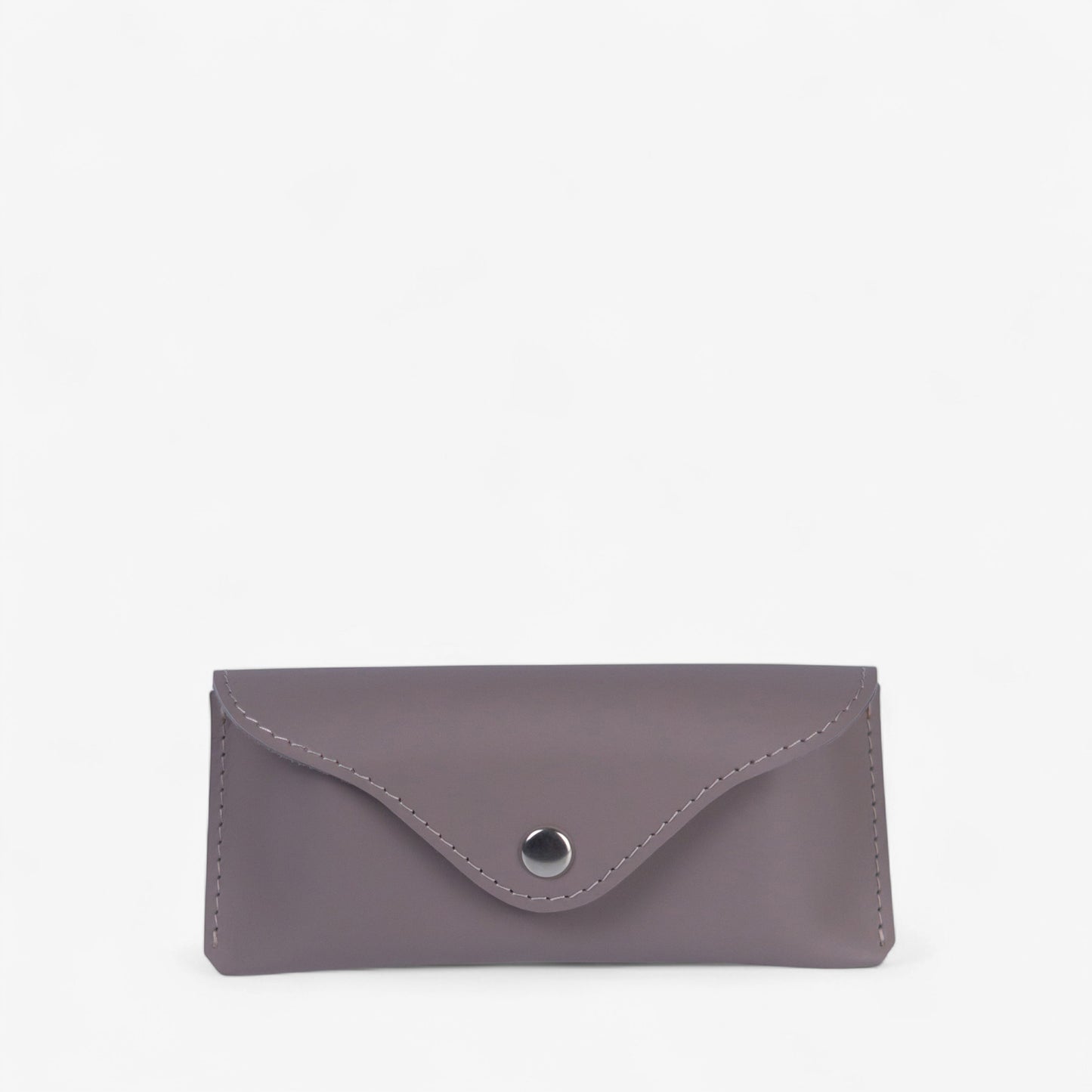 Black Leather Glasses Case with Clasp - Pache Vista - Pache