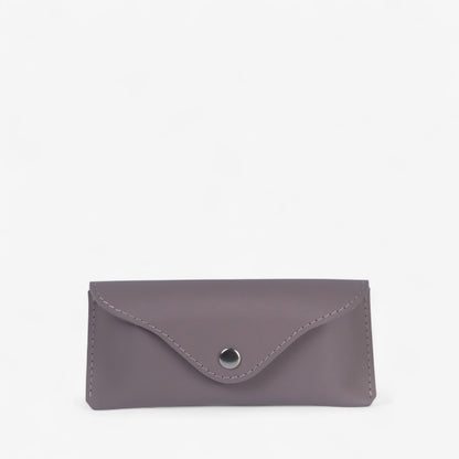 Black Leather Glasses Case with Clasp - Pache Vista - Pache