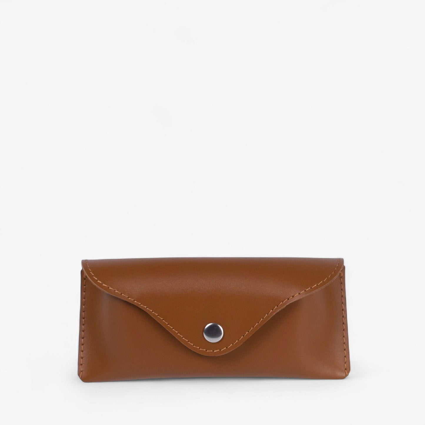 Black Leather Glasses Case with Clasp - Pache Vista - Pache