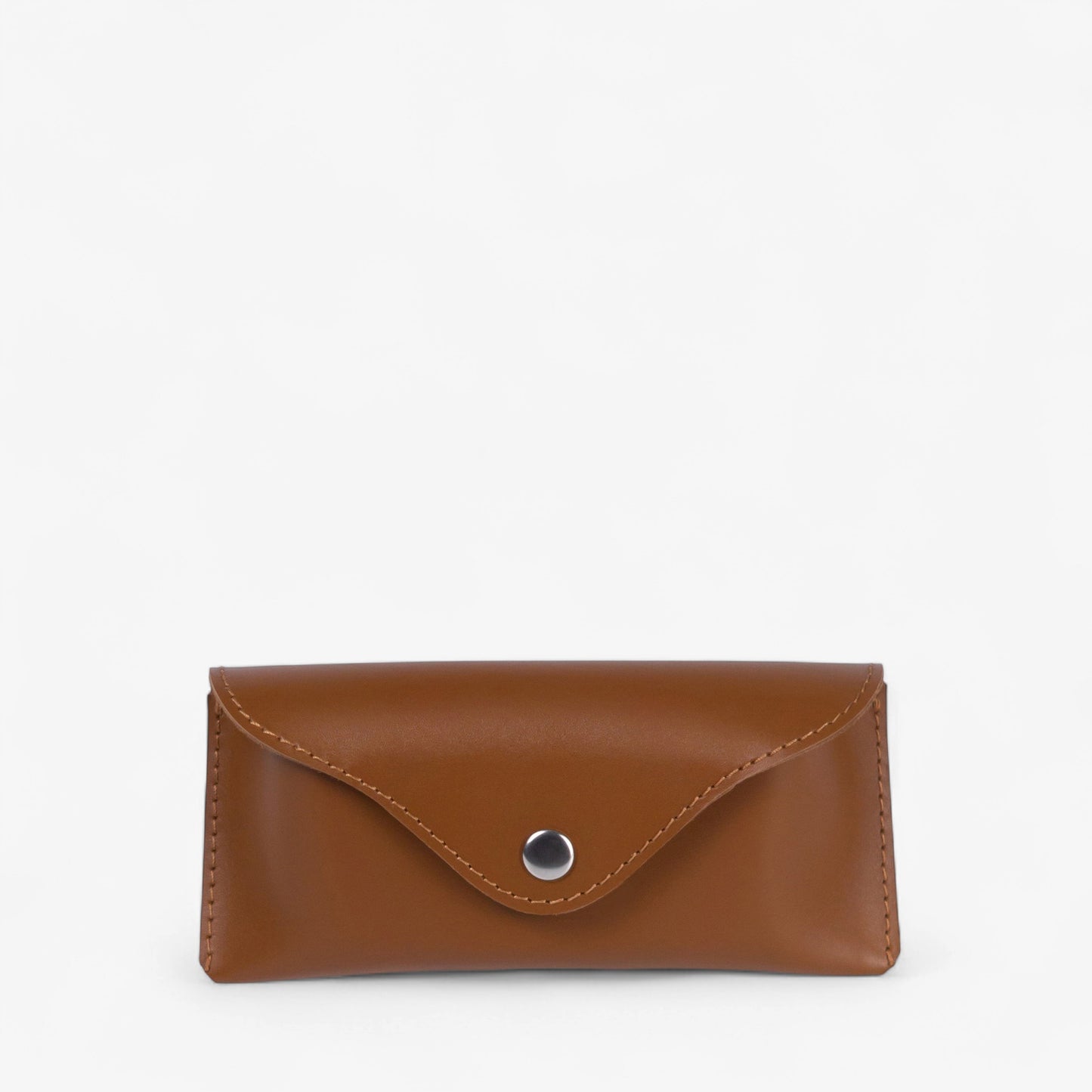 Black Leather Glasses Case with Clasp - Pache Vista - Pache