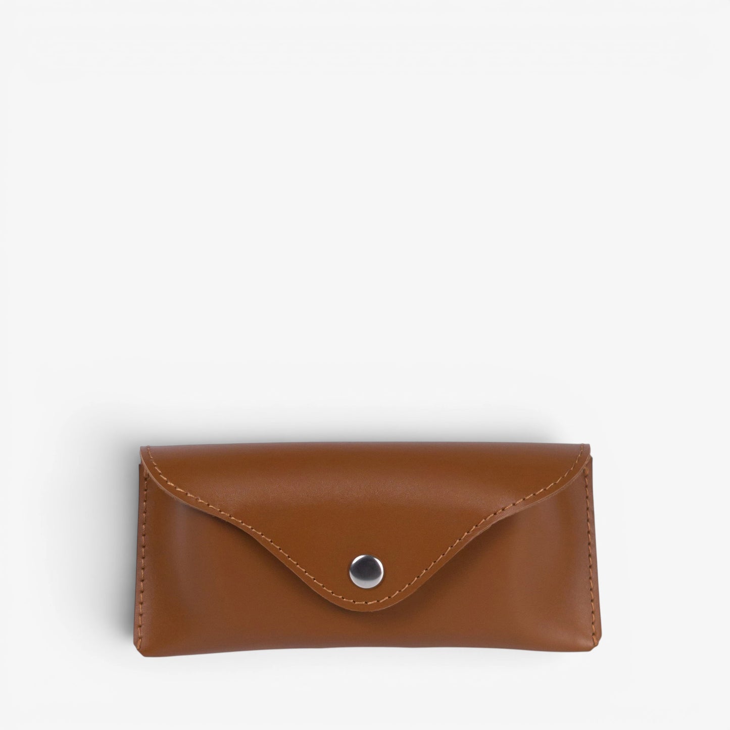Black Leather Glasses Case with Clasp - Pache Vista - Pache
