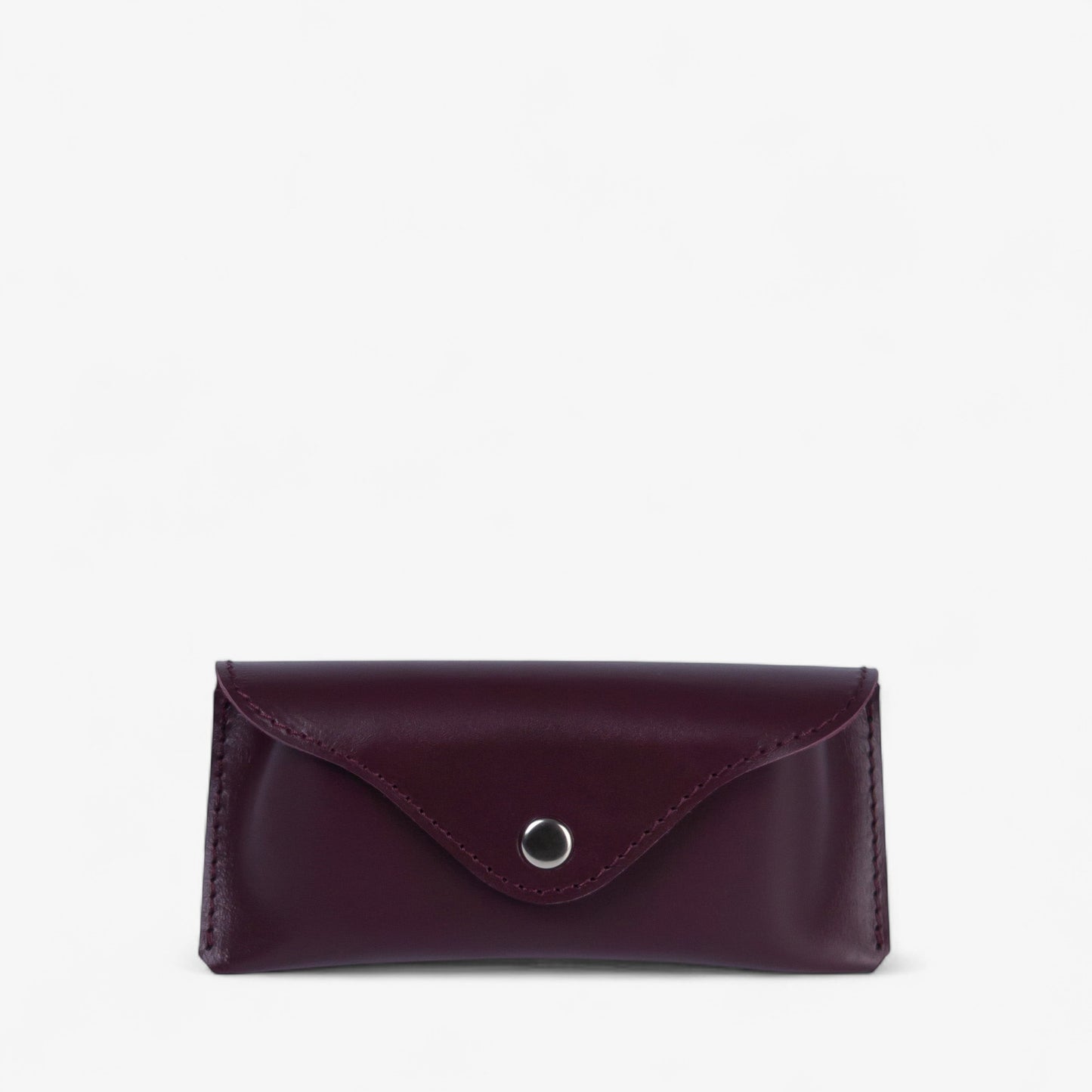 Black Leather Glasses Case with Clasp - Pache Vista - Pache