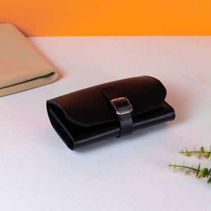 Black Elin Jewelry Roll