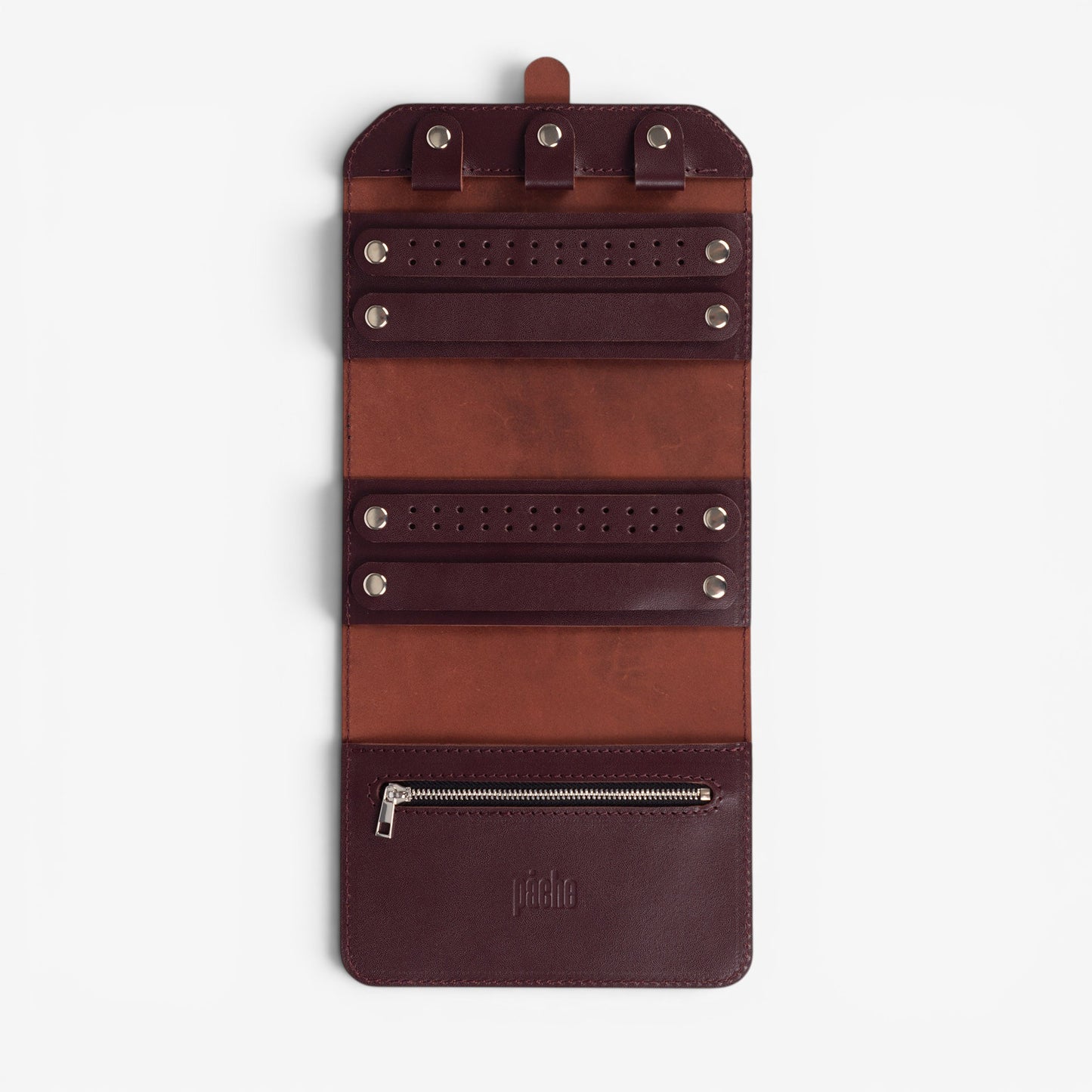 Burgundy Elin Jewelry Roll