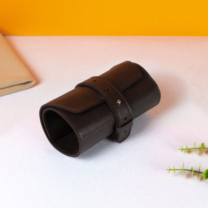 Chocolate Brown Aven Watch Roll