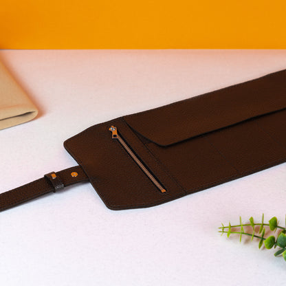 Chocolate Brown Aven Watch Roll