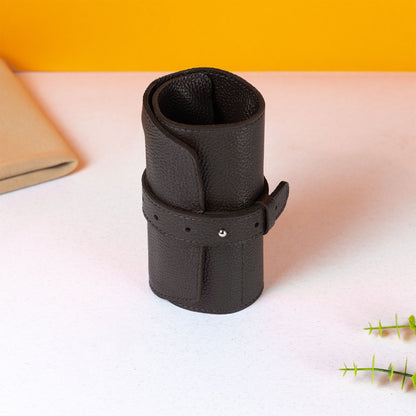 Chocolate Brown Aven Watch Roll