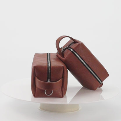 Cognac Brown Noma Toiletry Bag