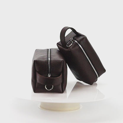 Chocolate Brown Noma Toiletry Bag